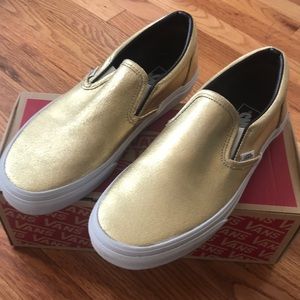 Vans Metallic GOLD 8.5 women’s